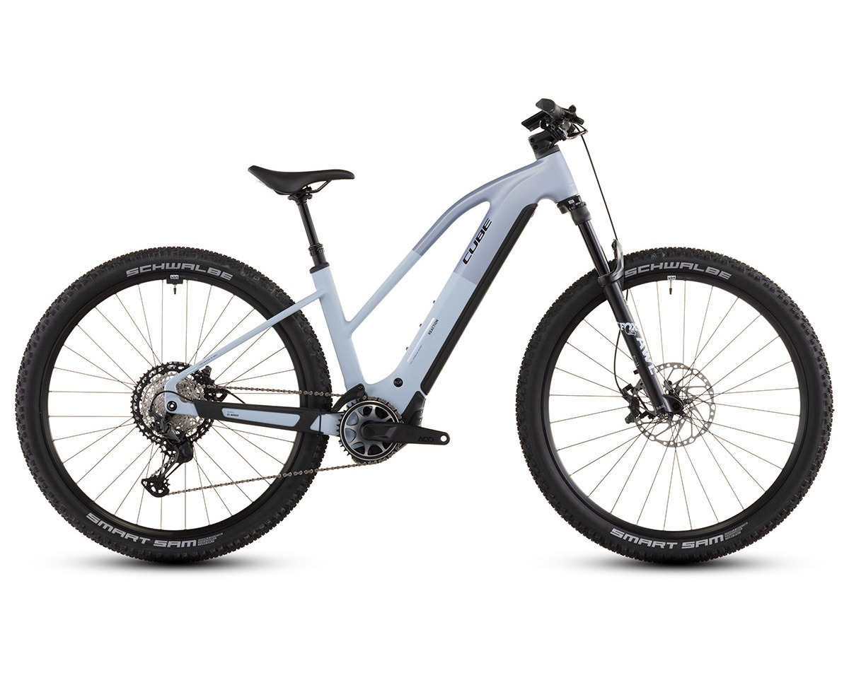 VTT semi rigide électrique REACTION HYBRID SLX 800 Gris/Bleu Glacier
