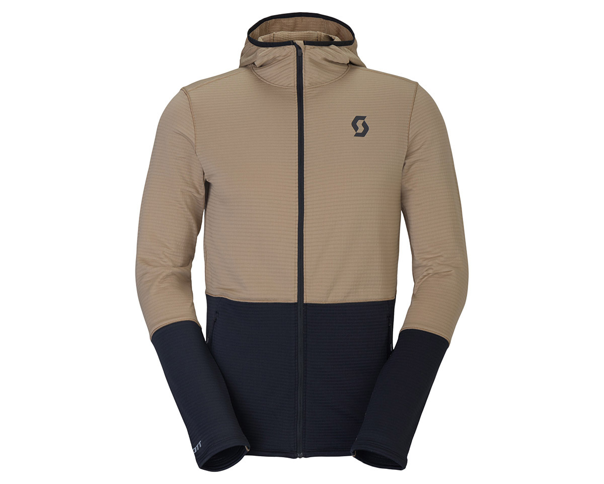 Sweat zippé à capuche Homme DEFINED LIGHT Beige/Noir