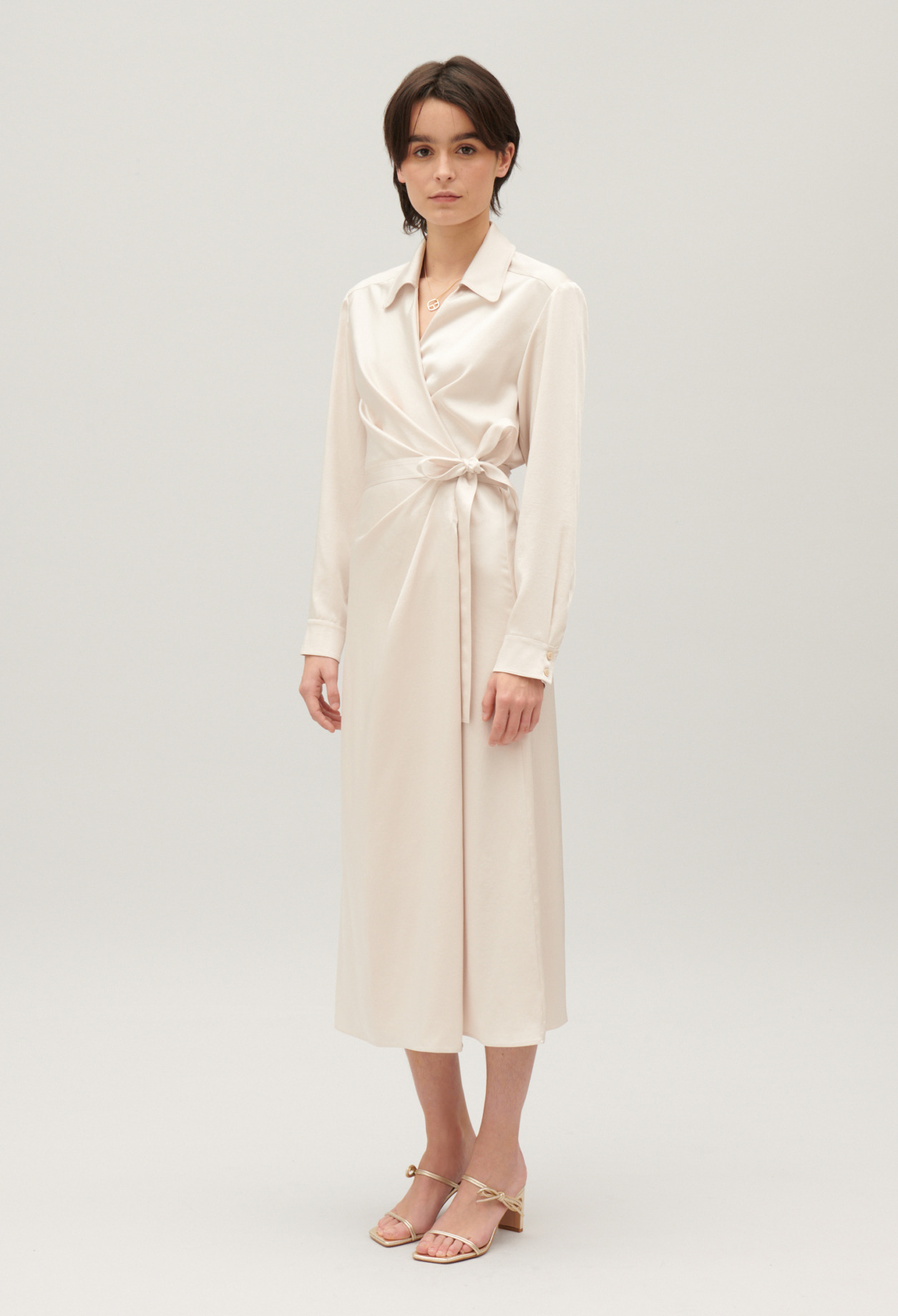 Robe midi portefeuille