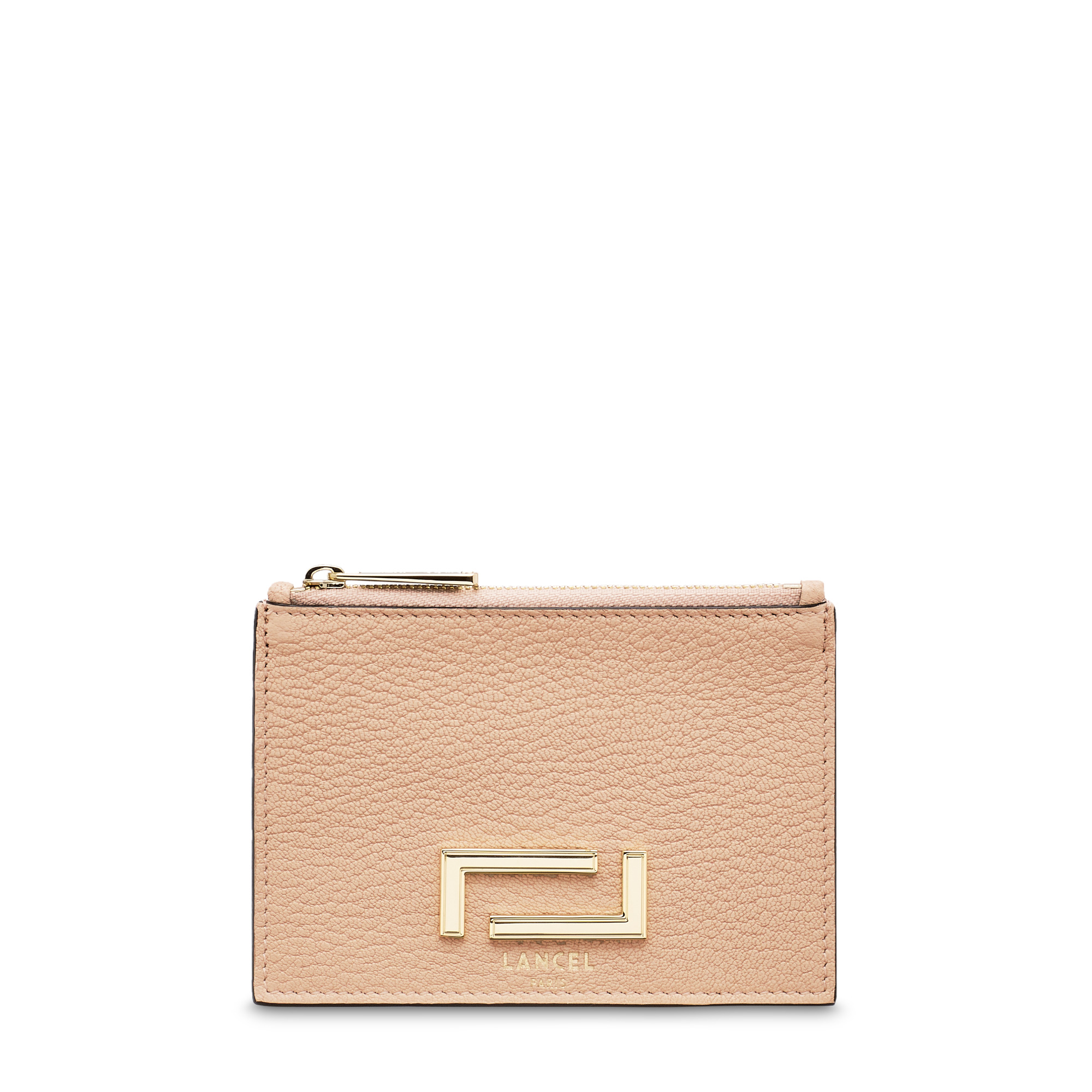 Pia de Lancel - Porte-cartes zippé - Grand modèle - Nude