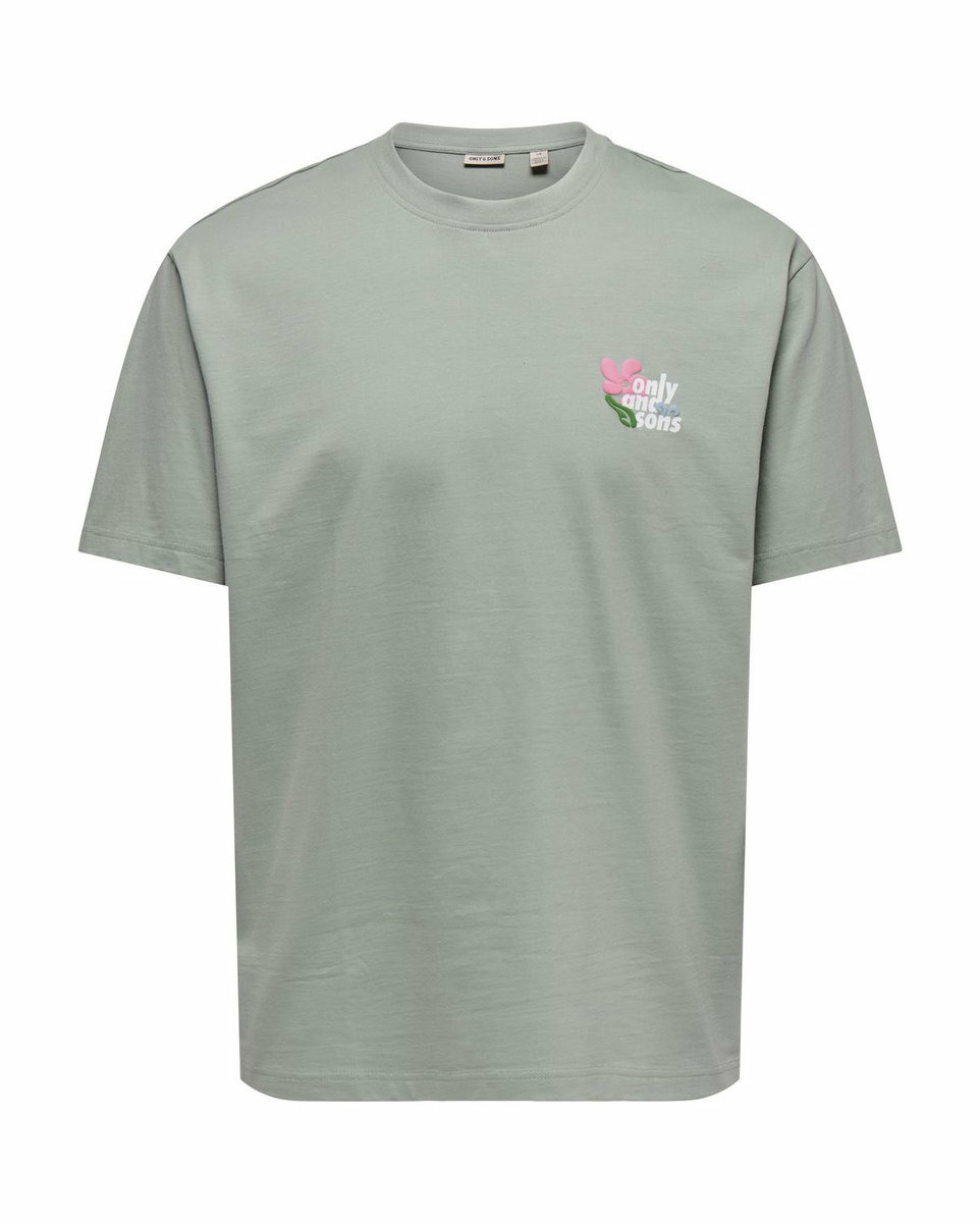 T-shirt Homme ONSFLEURI LIFE FLOWER RLX SS TEE Vert