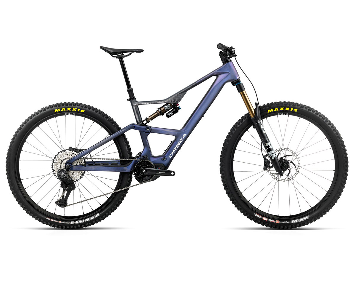 VTT tout suspendu électrique RISE LT M10 420W Tanzanite/Carbone