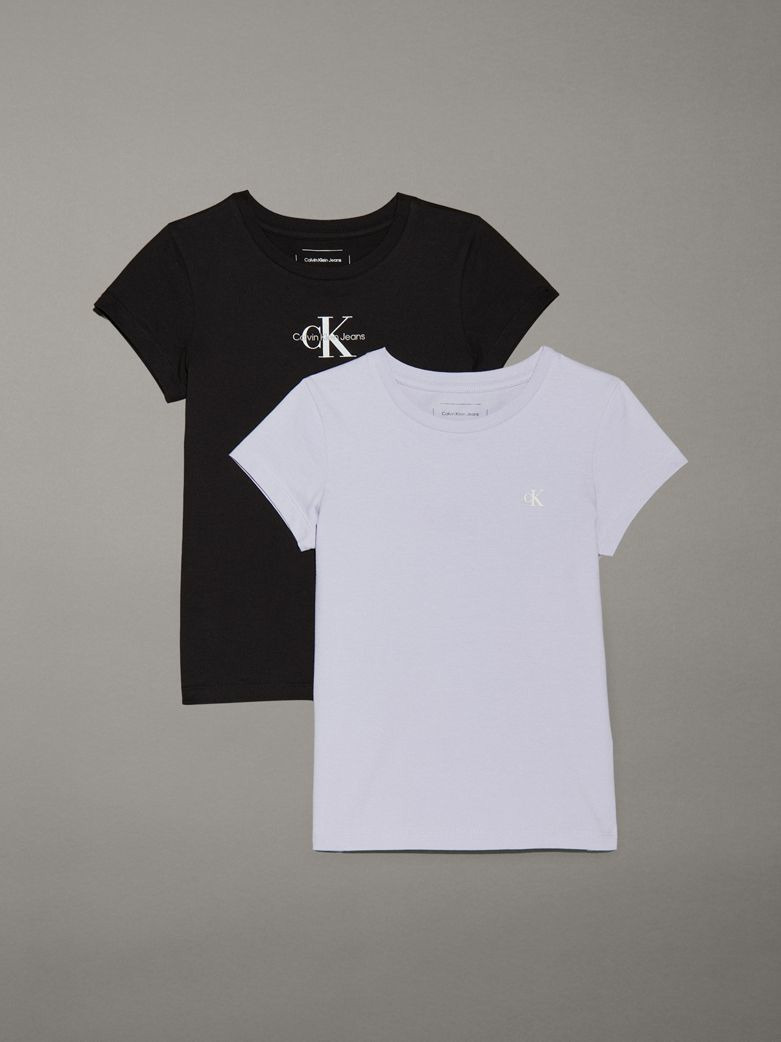 T-SHIRT SLIM MONOLOGO - PACK DE 2