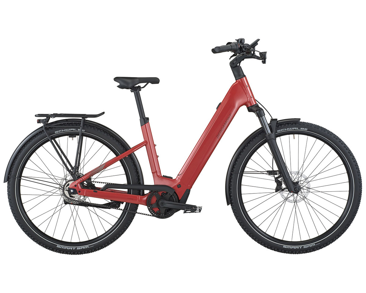 Vélo urbain/trekking électrique E-HORIZON SUV 20 BELT WAVE Rouge Métal
