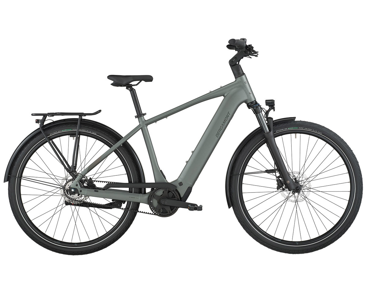 Vélo urbain/trekking électrique E-HORIZON TOUR 30 BELT Gris Montagne