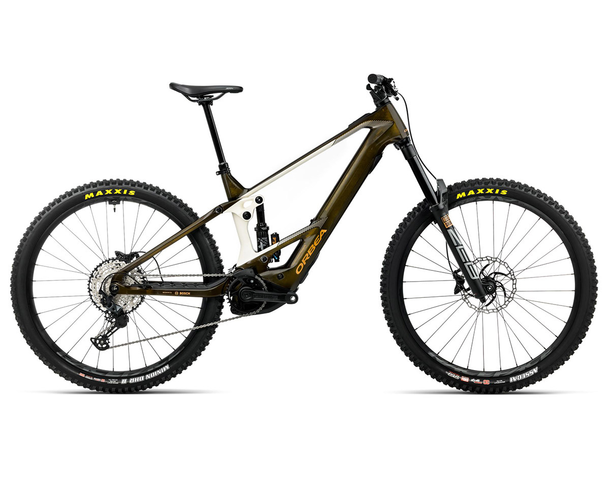 VTT tout suspendu électrique WILD M20 Caramel/Blanc Crème