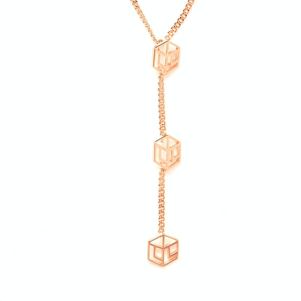 Logo Carré L mini - Collier court 3 motifs Carré L mini