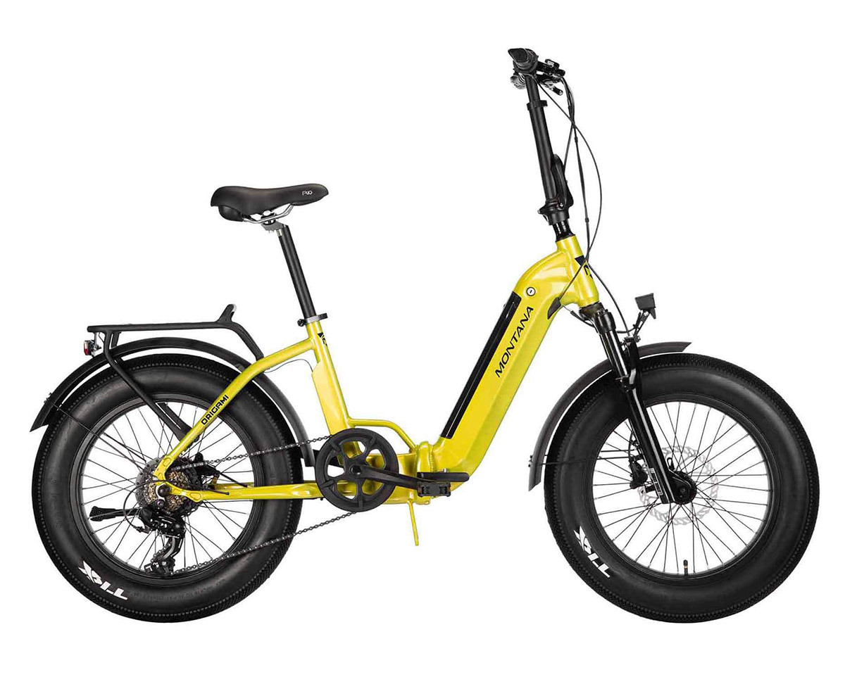 Vélo pliant électrique ORIGAMI Jaune