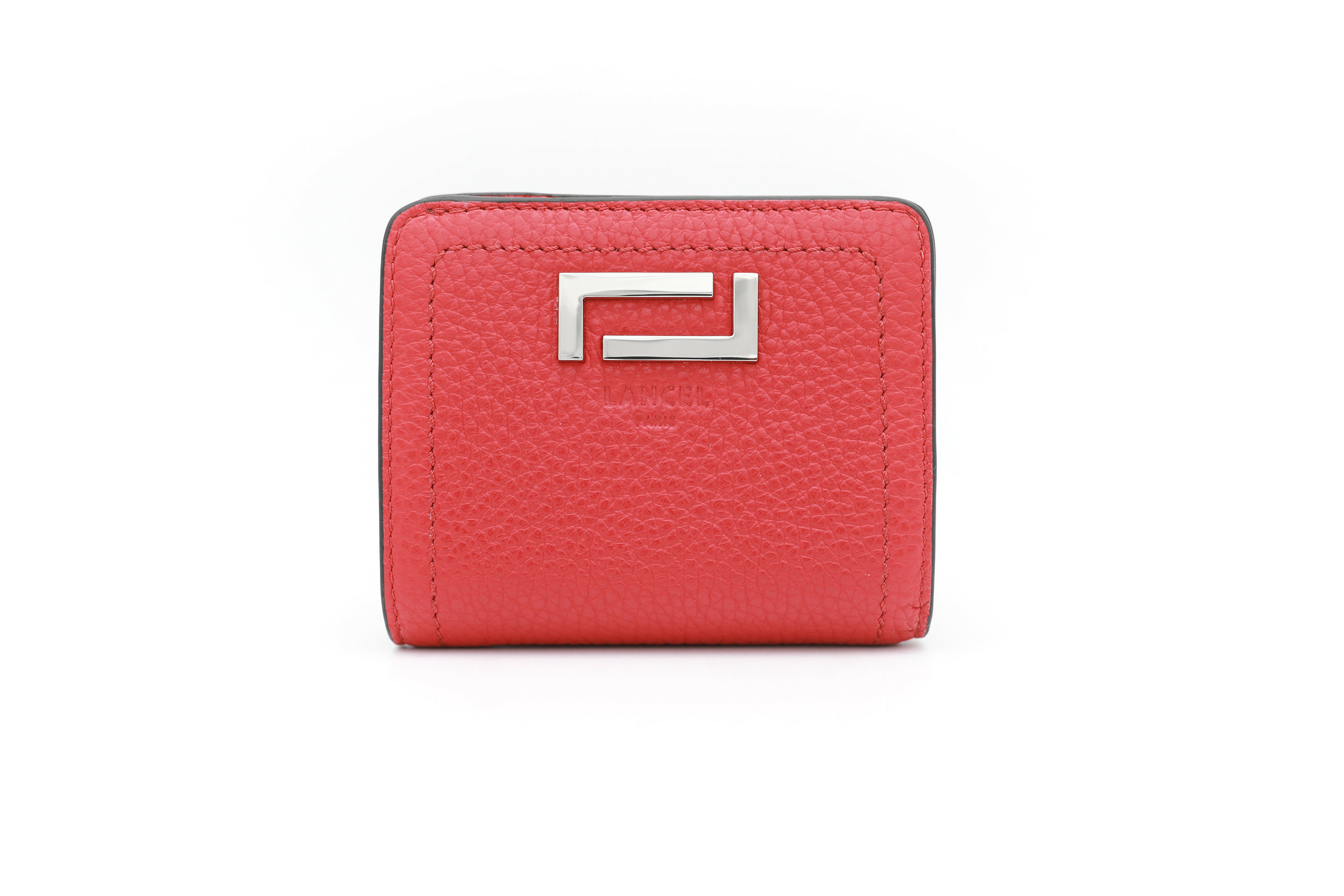 Bastille - Compact Zippe Medium - Rouge Lancel