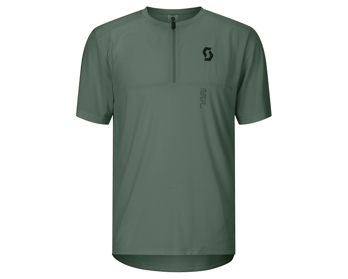 T-shirt manches courtes Homme VERTIC ZIP Vert Tranquille