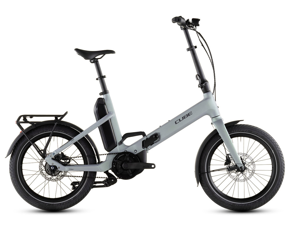 Vélo urbain pliant électrique FOLD HYBRID COMFORT 545 Gris