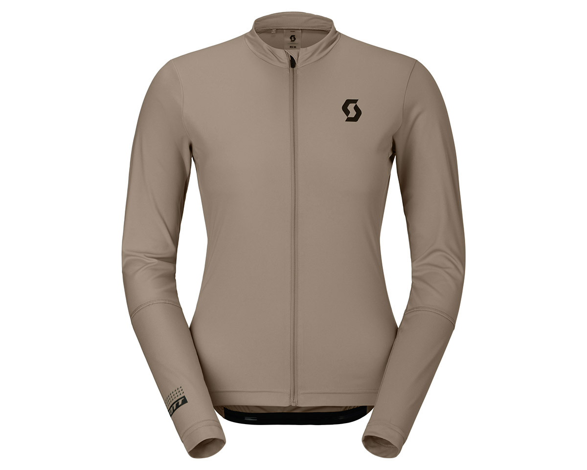 Maillot manches longues Femme ENDURANCE Beige/Coton Blanc