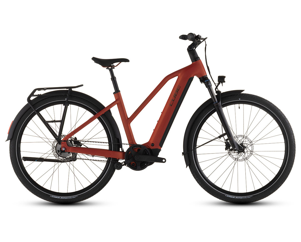 Vélo trekking électrique TOURING HYBRID COMFORT SLX 800 Rouge Chili