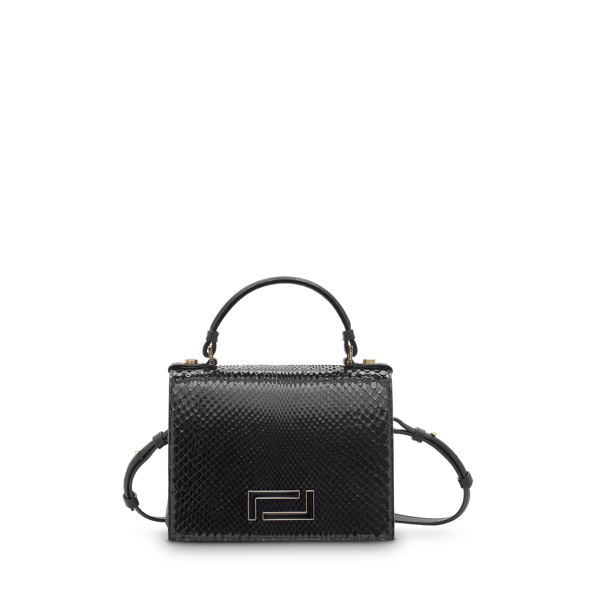 Pia de Lancel - Sac Porte Main Exotique - Noir