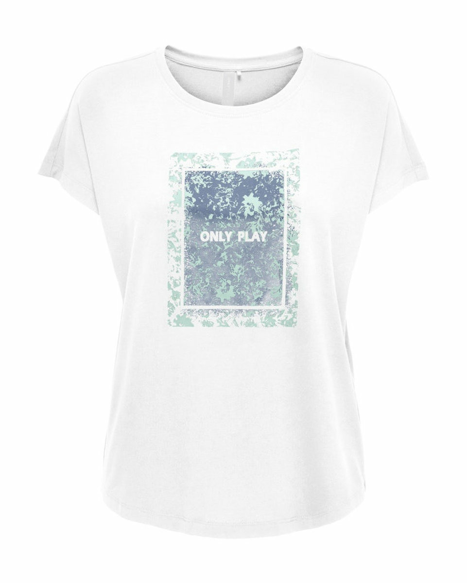 T-shirt Femme ONPAUB-MIE LIFE ON SS BAT JRS TEE Blanc