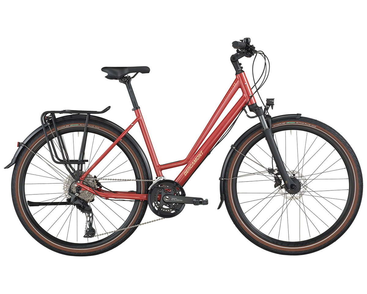 Vélo urbain/trekking VITESS 30 AMSTERDAM Rouge Métallique