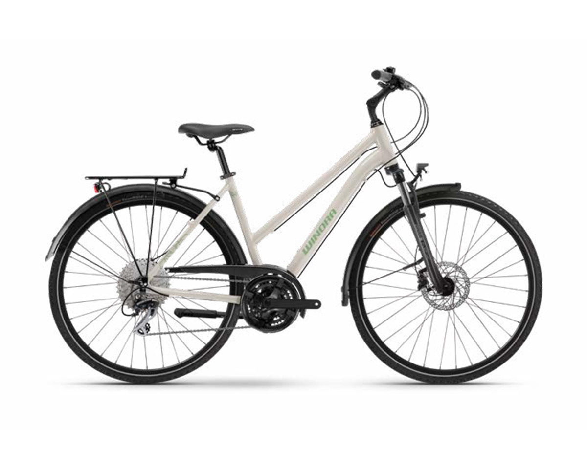 Vélo urbain/trekking DOMINGO X24 MID Gris Poire