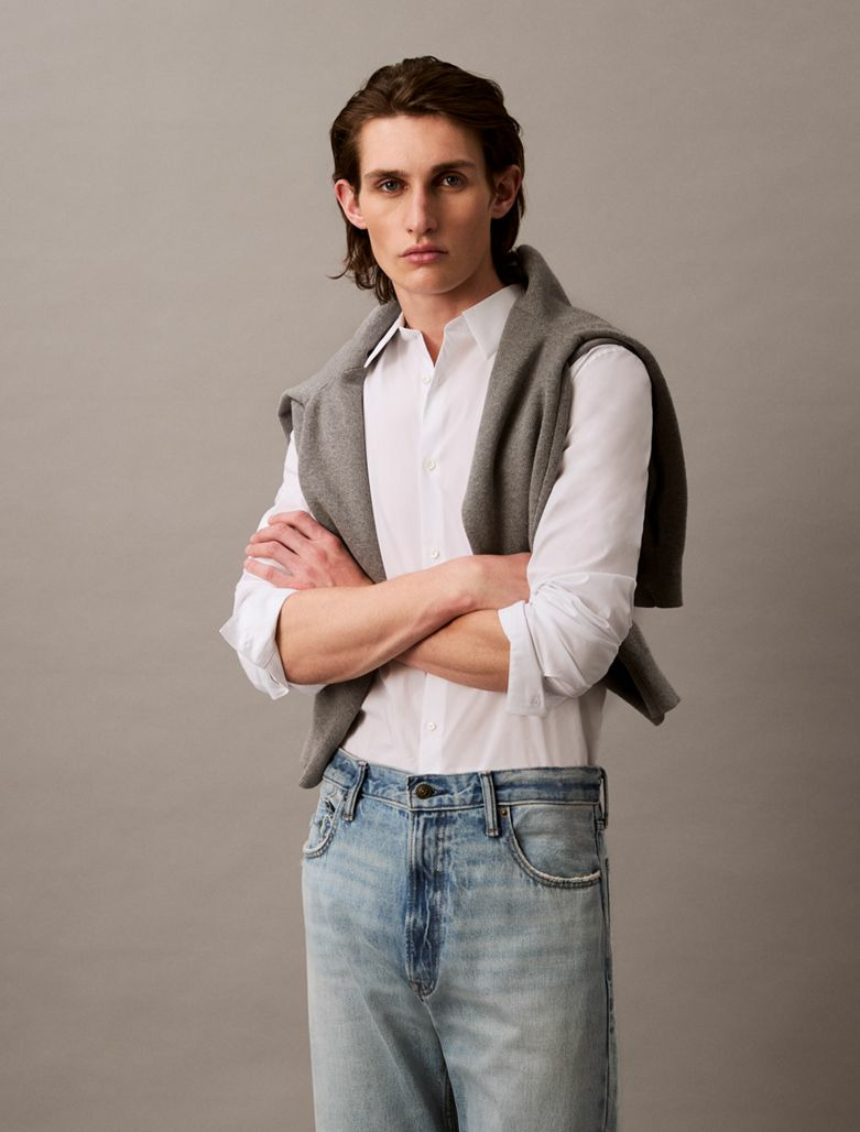 CHEMISE À MANCHES LONGUES SLIM STRETCH