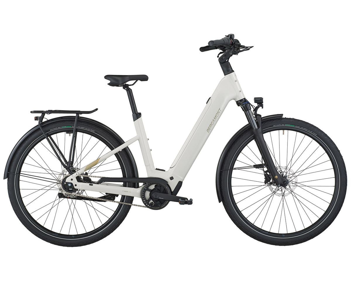 Vélo urbain/trekking électrique E-HORIZON TOUR 50 WAVE Blanc Cassé