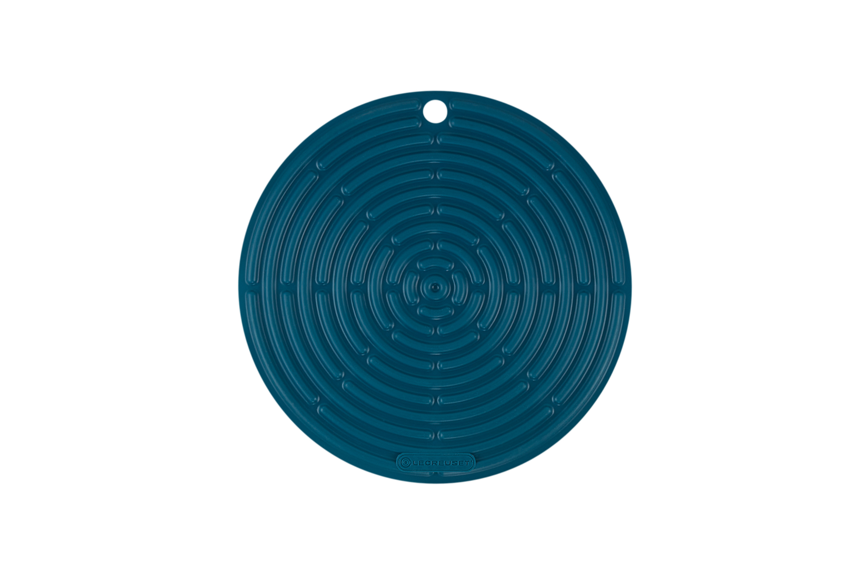 Dessous de plat rond 20cm en silicone deep teal