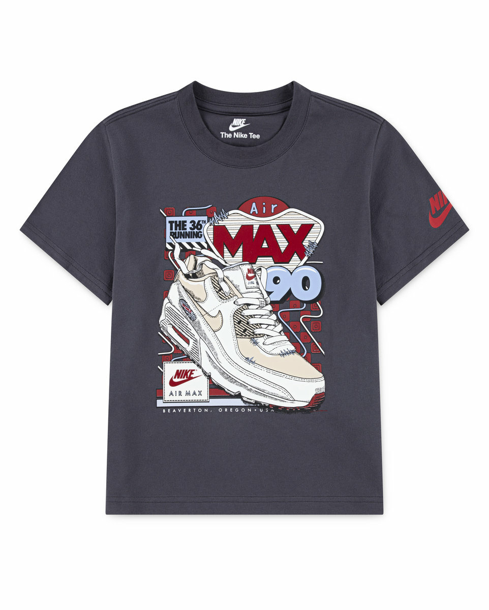 T-shirt Jeune enfant NKB AIR MAX SNEAKER TEE Gris