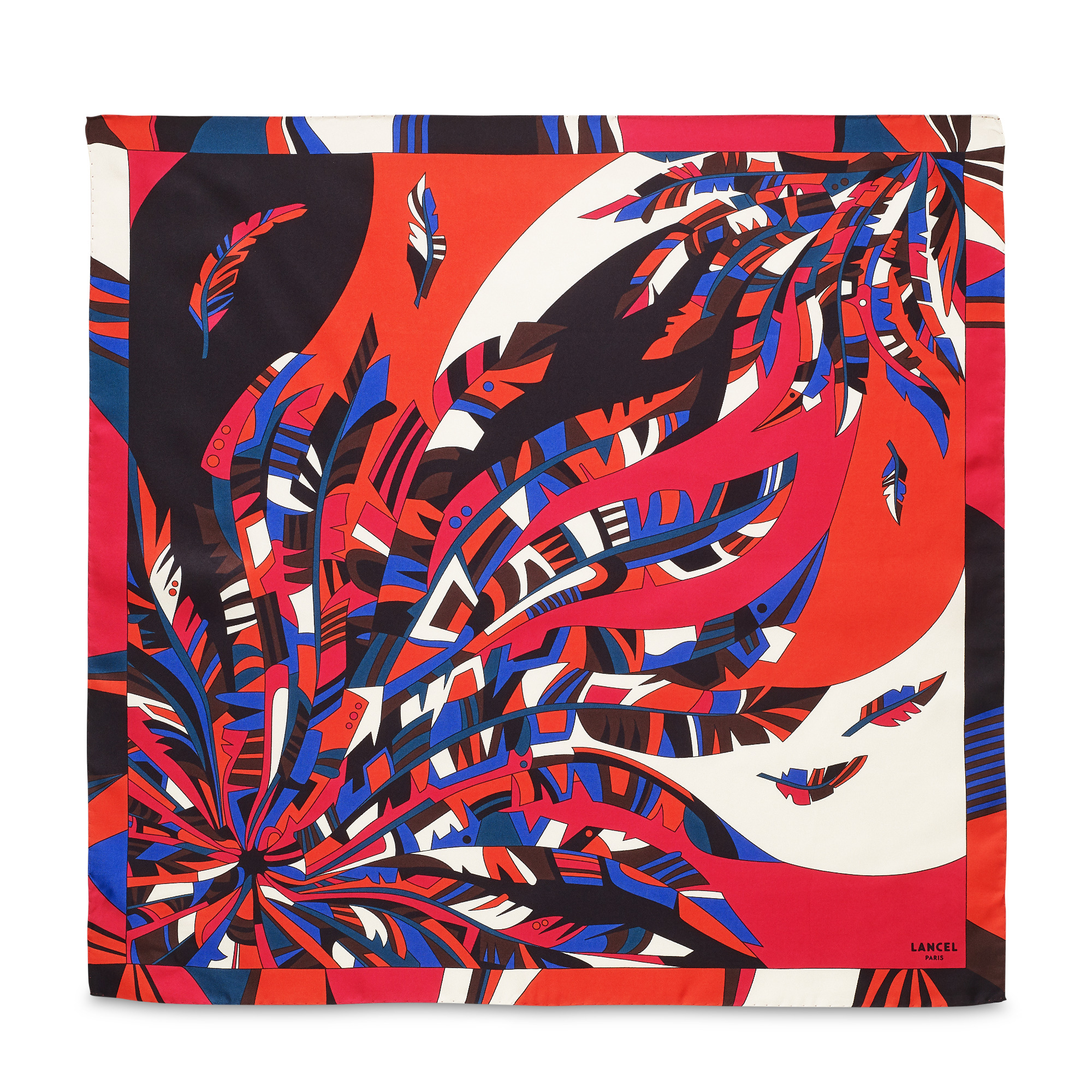 Motif Arabesque - Carré - Petit modèle - Multico Framboise