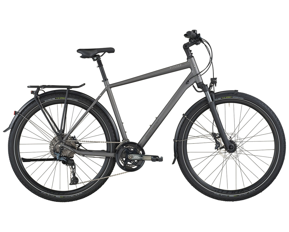 Vélo urbain/trekking VITESS 10 Graphite Noir