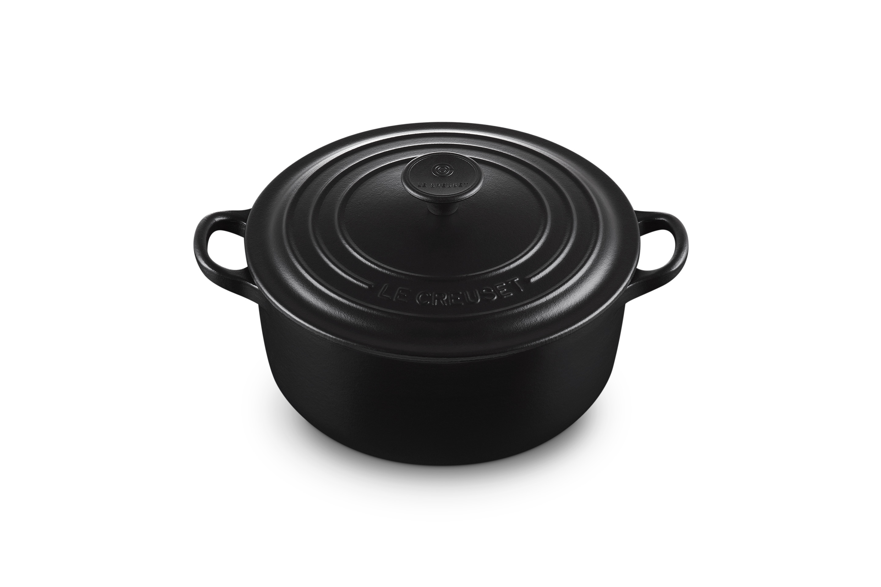 Cocotte ronde 20cm en fonte émaillée noire