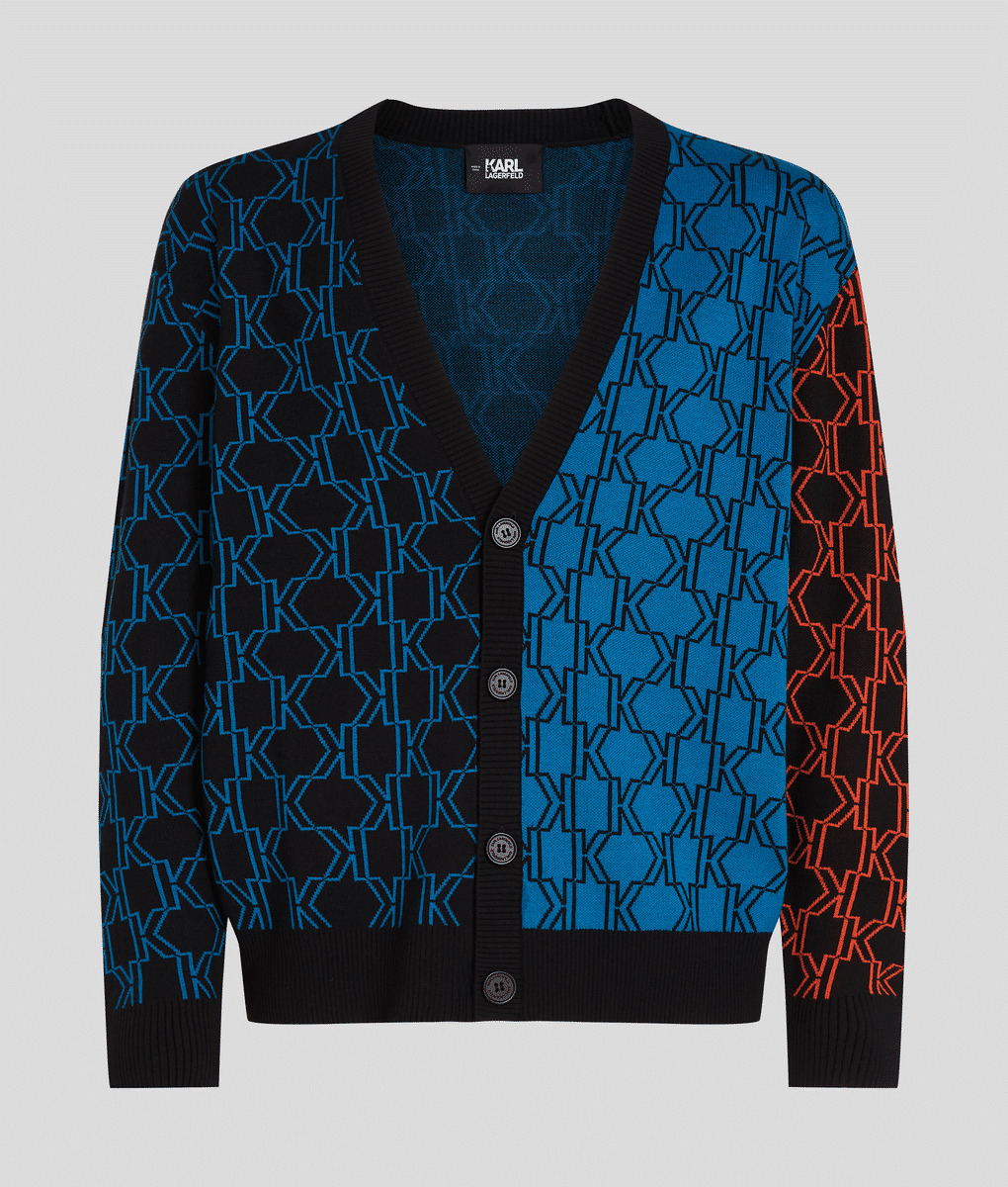 COLORFUL MONOGRAM CARDIGAN