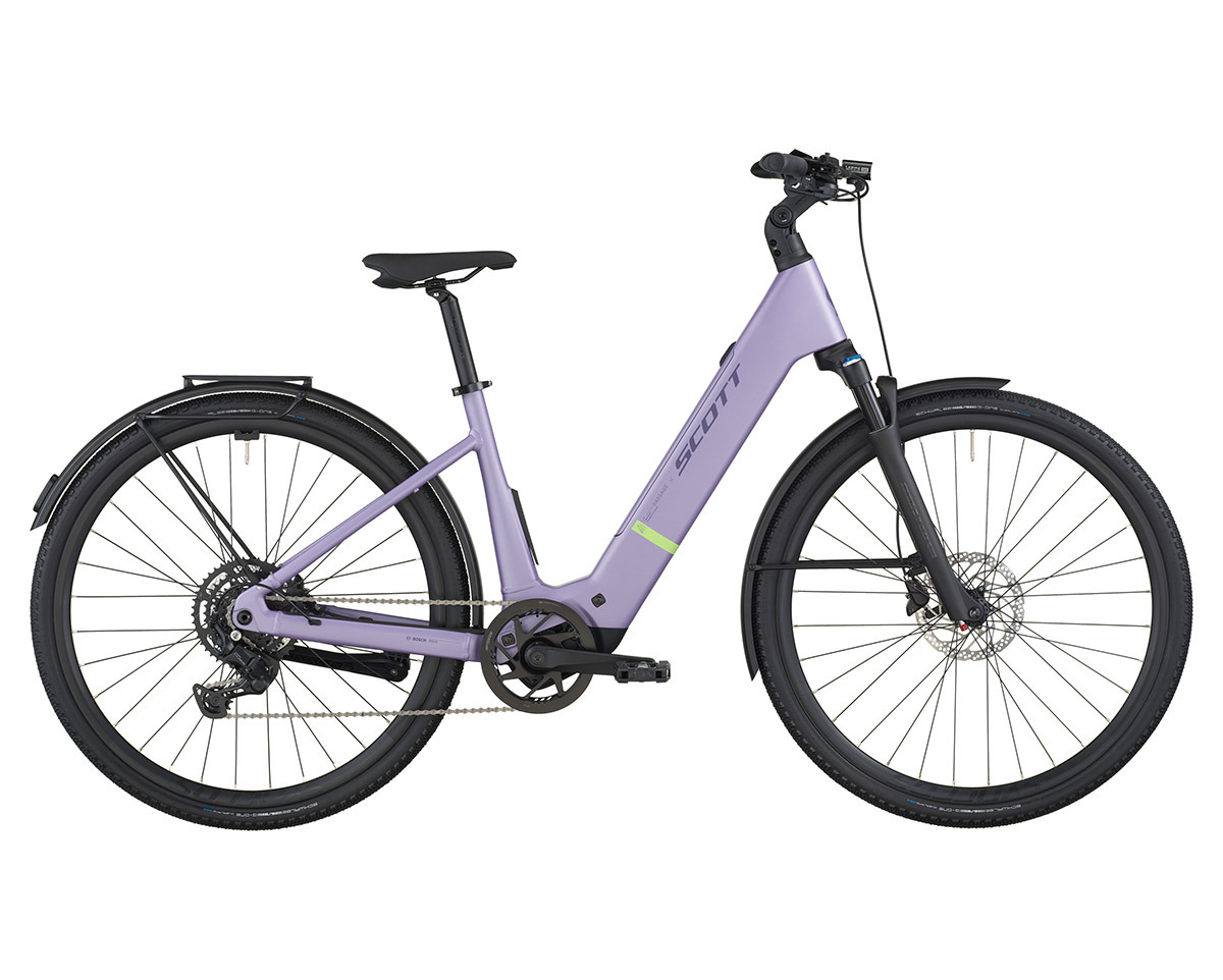 Vélo urbain électrique PASSAGE 20 WAVE Violet Lilas