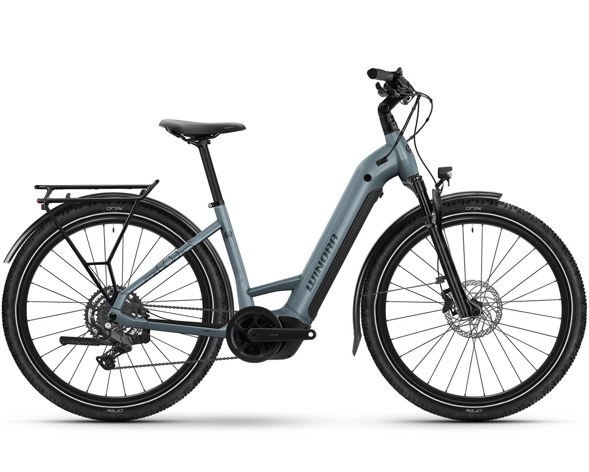 Vélo urbain/trekking électrique YUCATAN X9 LOW Glacier