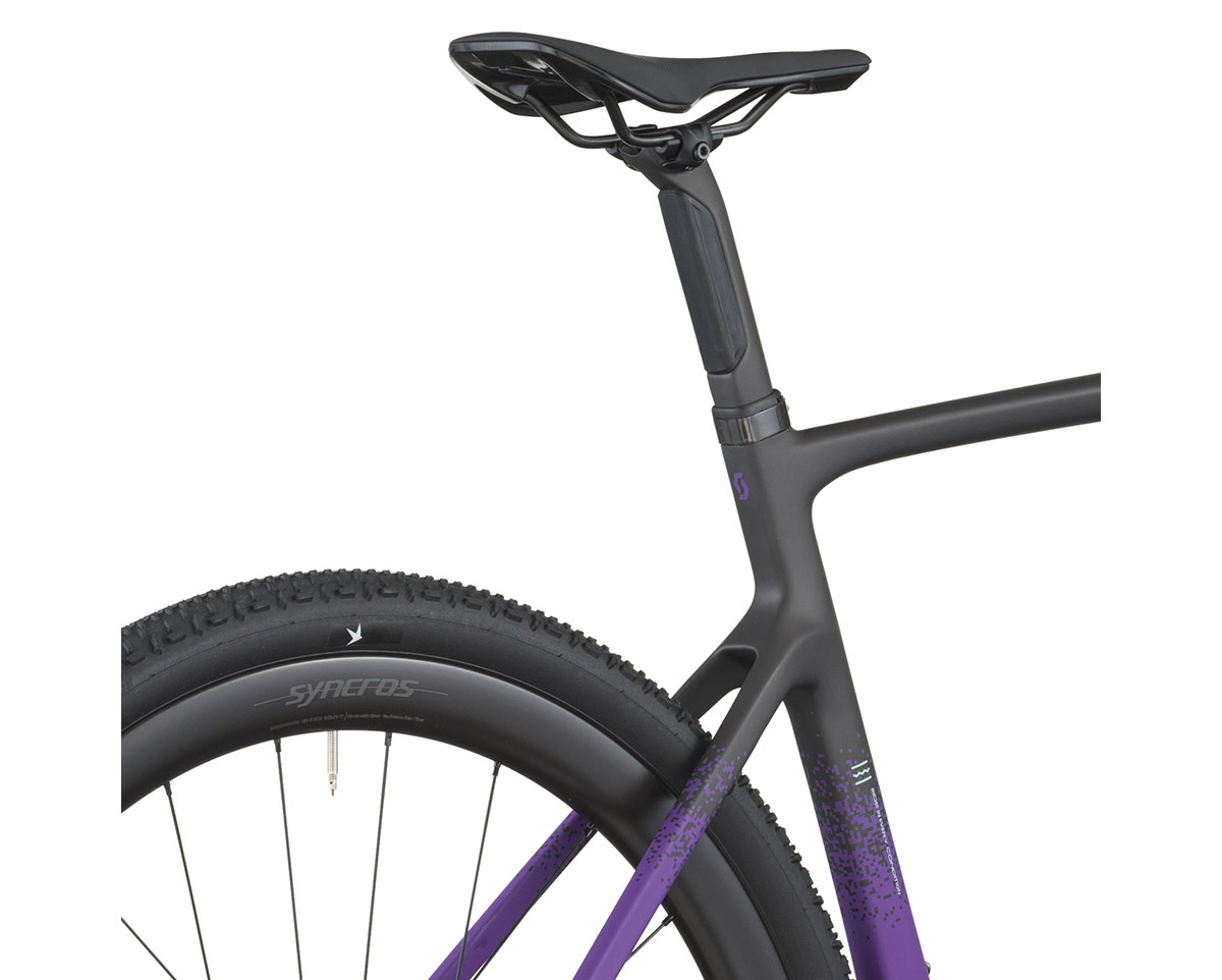 Vélo de gravel ADDICT GRAVEL 20 Noir Carbone/Violet Indigo