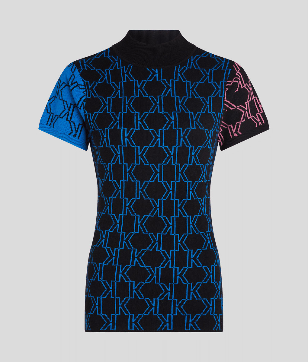 KL MONOGRAM MULTI COLOR TOP