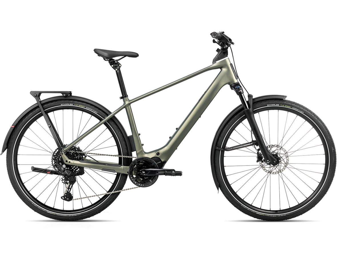 Vélo urbain/trekking électrique KEMEN TOUR 20 Vert