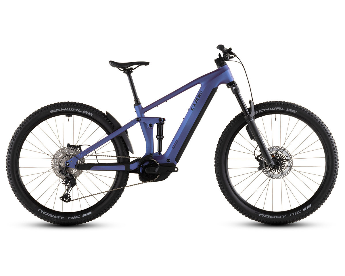 VTT tout suspendu électrique STEREO HYBRID ONE44 EXC 800 Bleu Iris/Noir