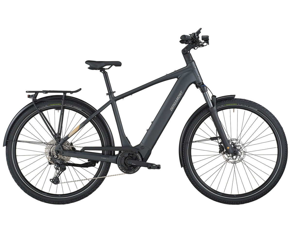 Vélo urbain/trekking électrique E-HORIZON SPORT 20 Noir Squameux
