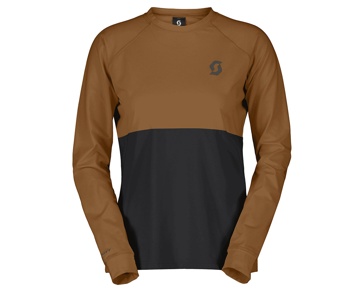 T-shirt manches longues Femme TRAIL STORM WARM LIGHT Pain Marron