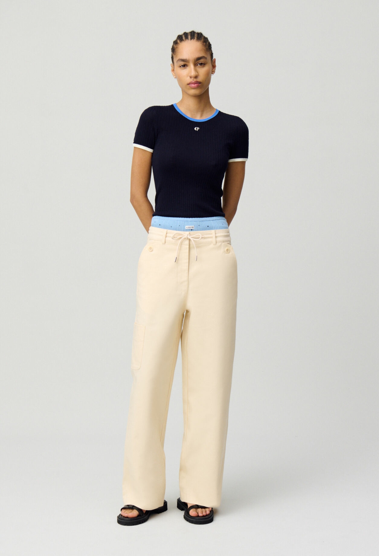 Pantalon cargo taille basse