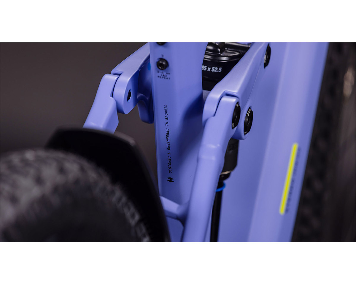 VTT tout suspendu électrique STEREO HYBRID ONE22 PRO 600 Lilas/Lime