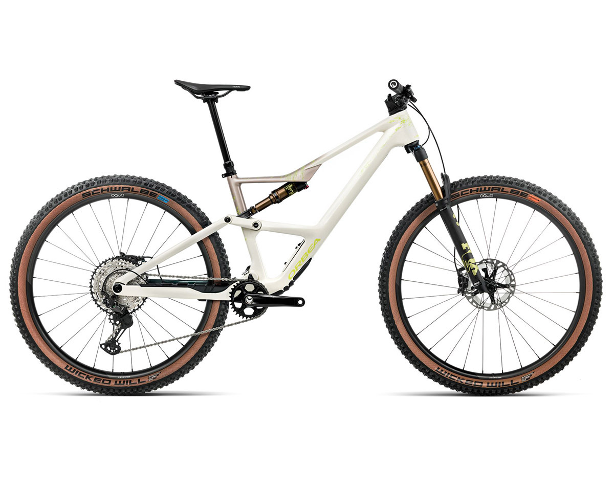 VTT tout suspendu OCCAM SL M10 Blanc Ivoire/Nickel