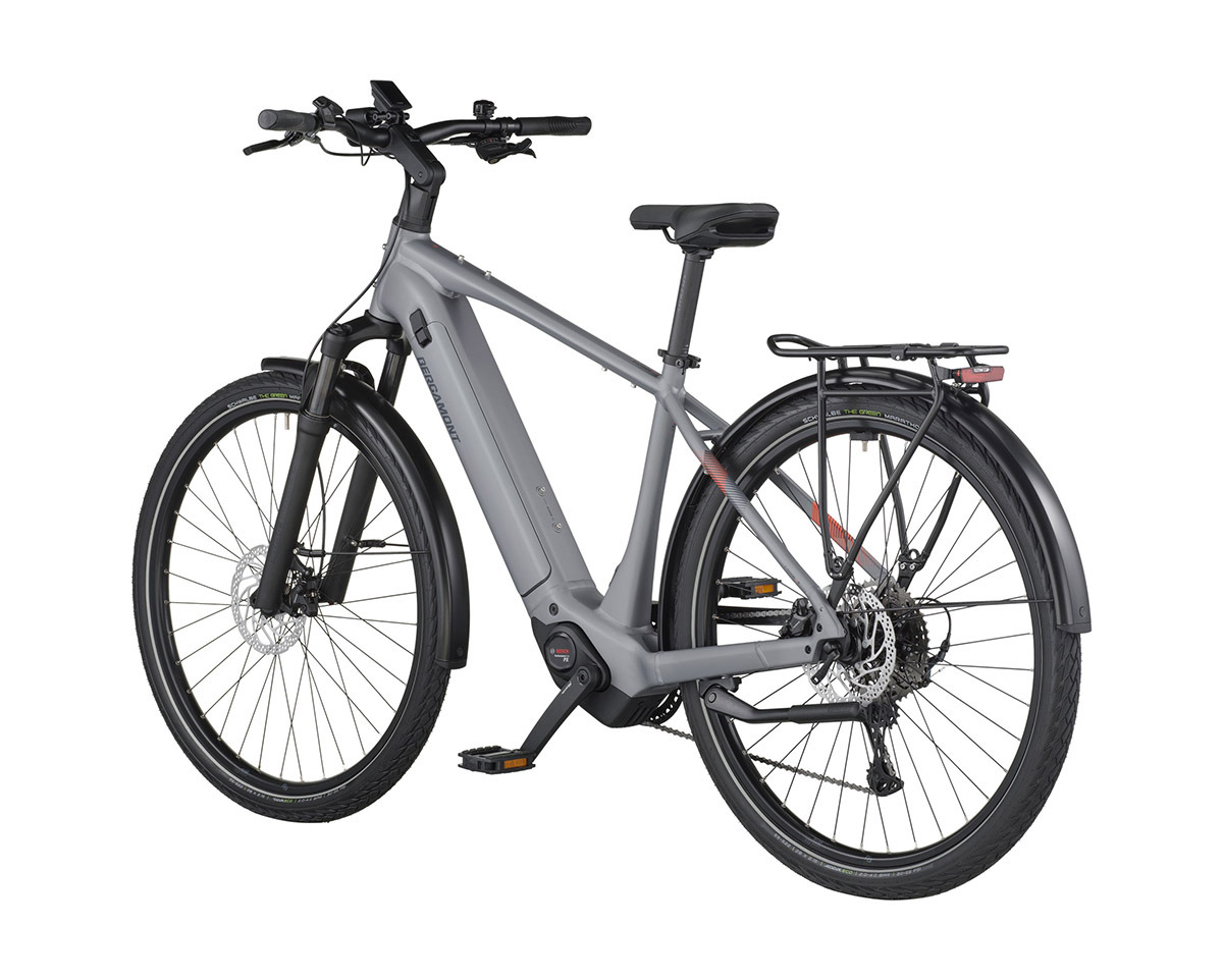 Vélo urbain/trekking électrique E-HORIZON SPORT 10 Gris Pierre