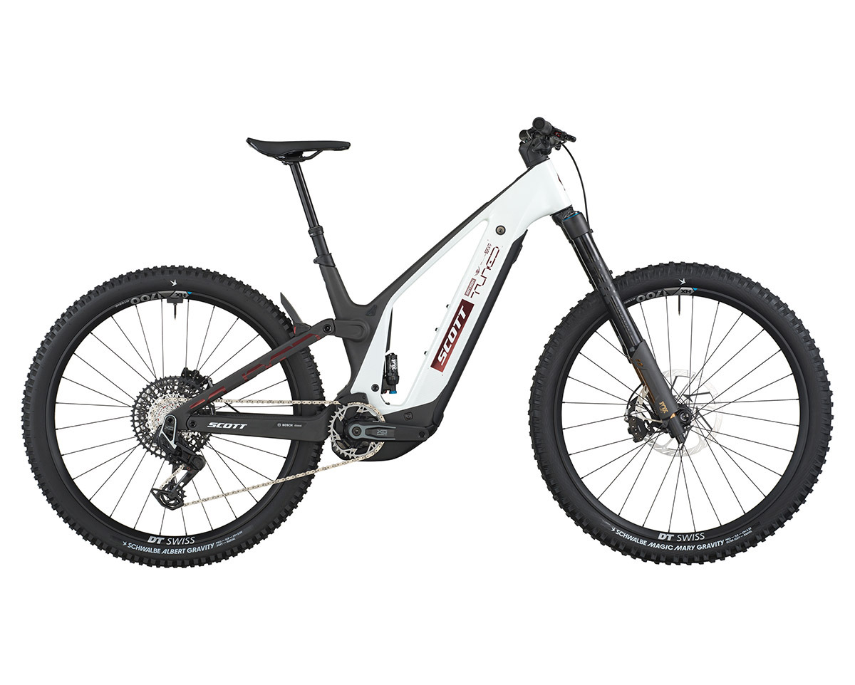 VTT tout suspendu électrique PATRON ST 900 TUNED Noir Carbone/Blanc Pastel