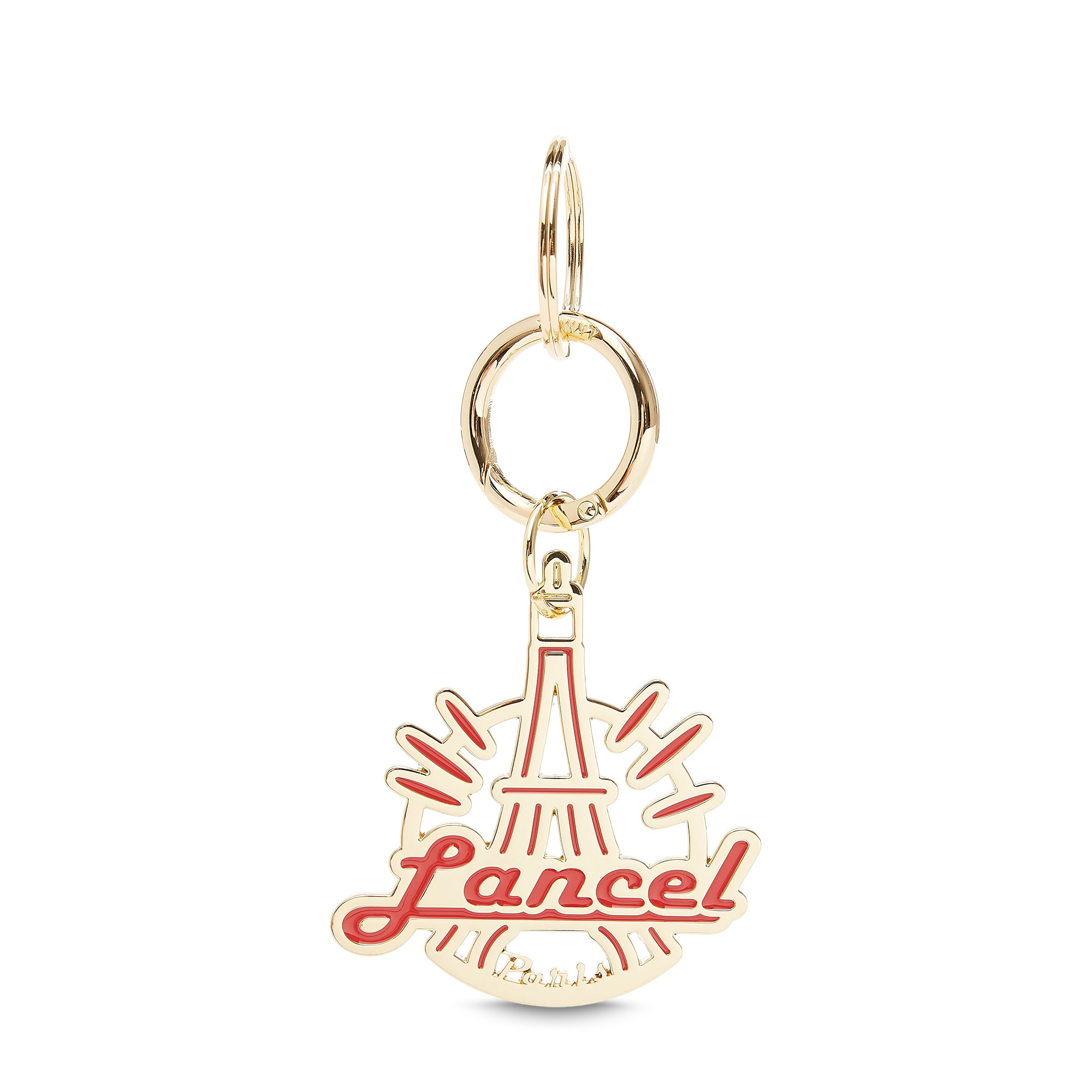 Cuir Pompon - Porte-clés Ma Tour Lancel - Rouge Lancel