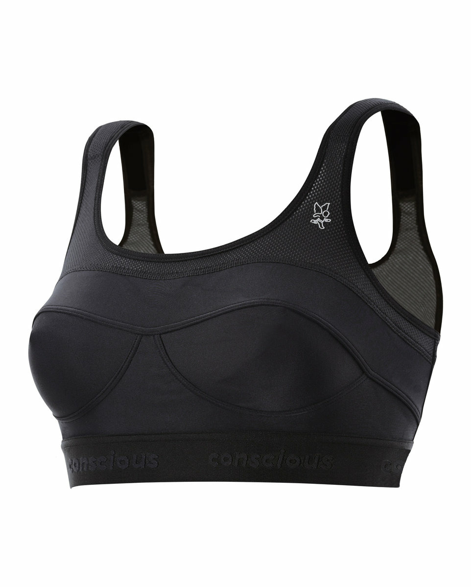 BRASSIERE TOP STRAP CONSCIOUS Noir