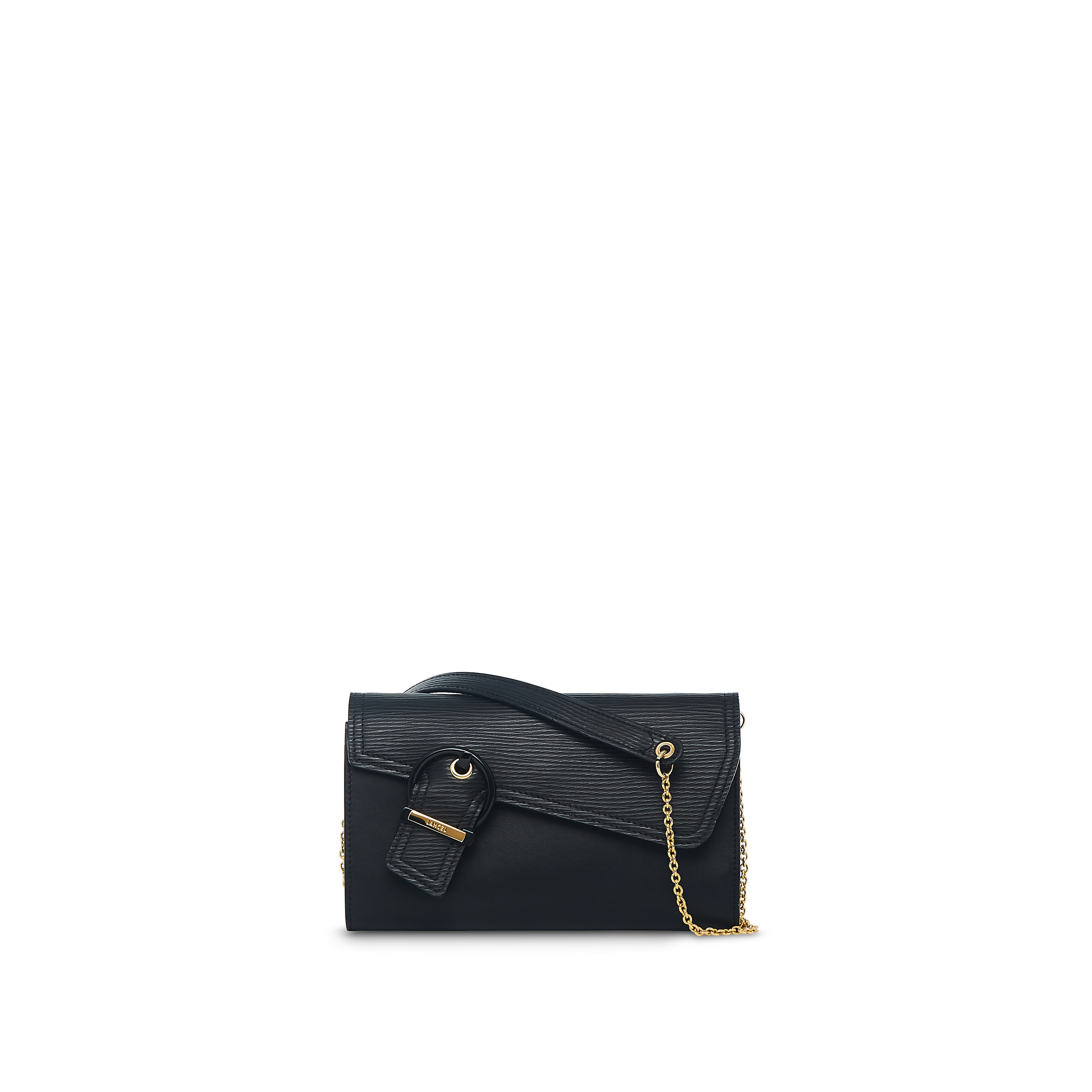 Adèle de Lancel - Portefeuille chaîne - Grand modèle - Noir