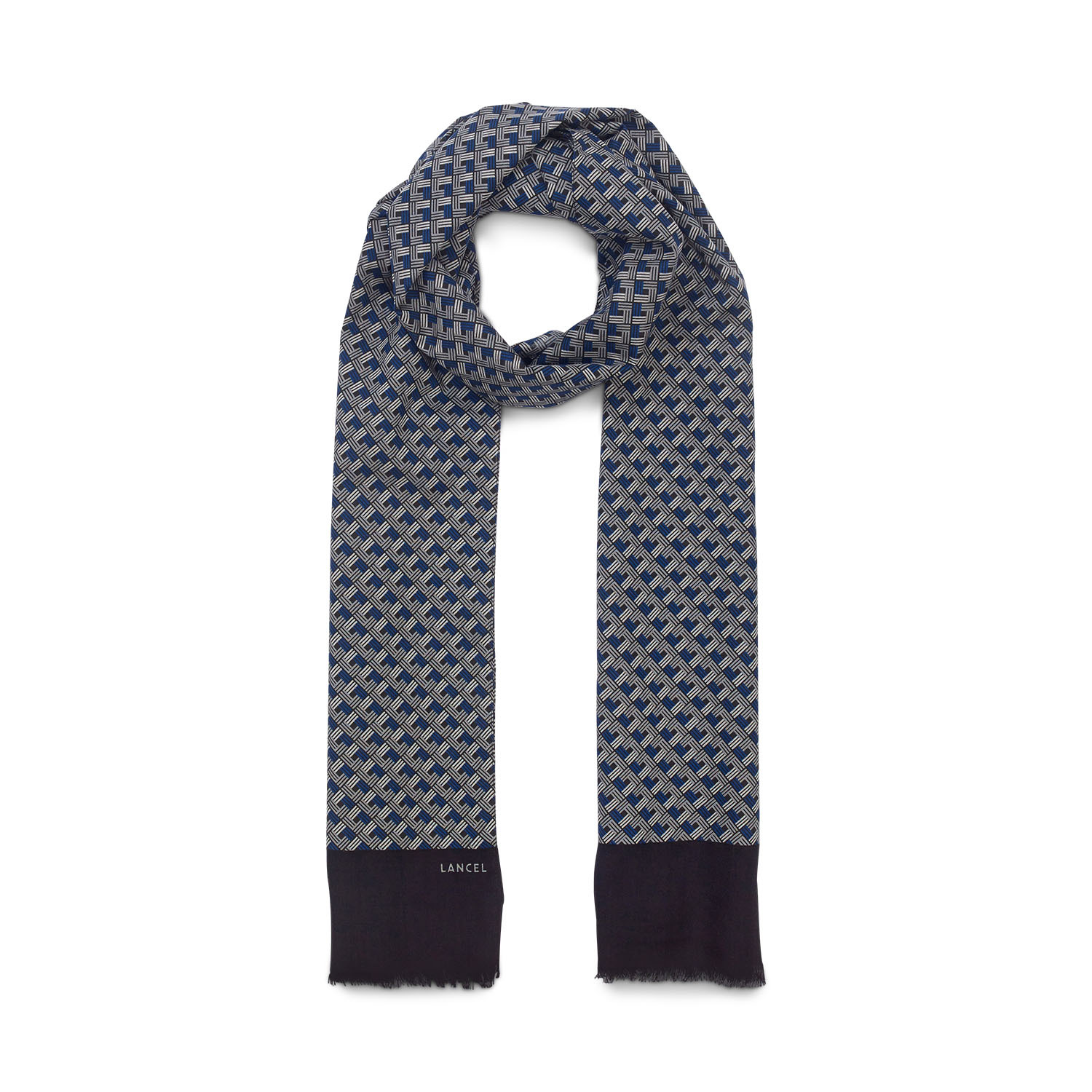 MOTIF ICONIC IMPRIME - Echarpe F - Bleu Marine