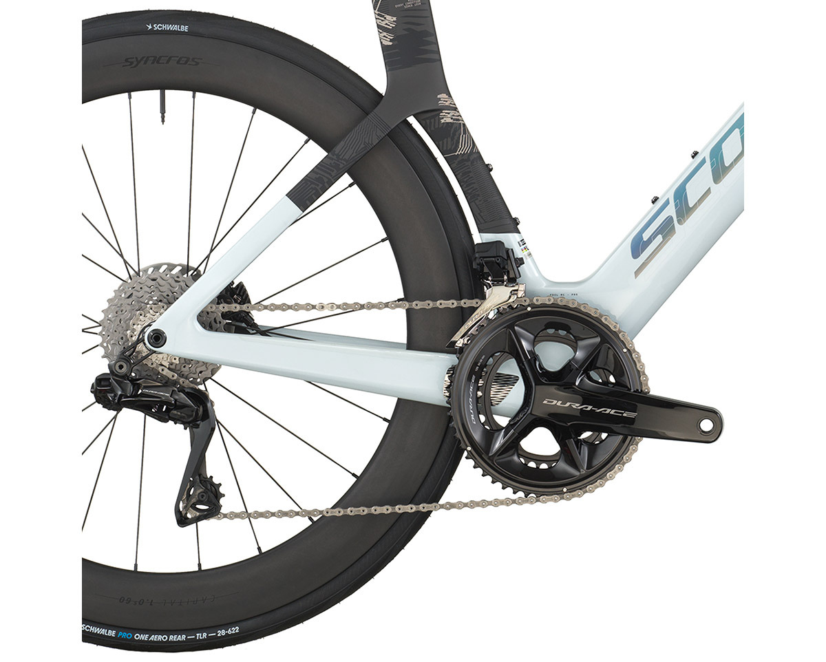 Vélo de route FOIL RC PRO Blanc Cumulus/Noir Carbone