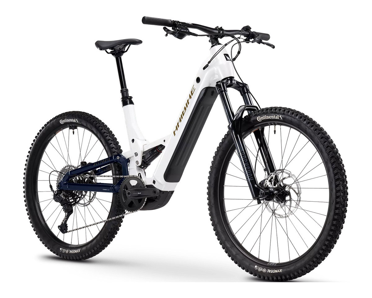 VTT tout suspendu électrique ALLTRAIL 8 LOW Blanc/Bleu