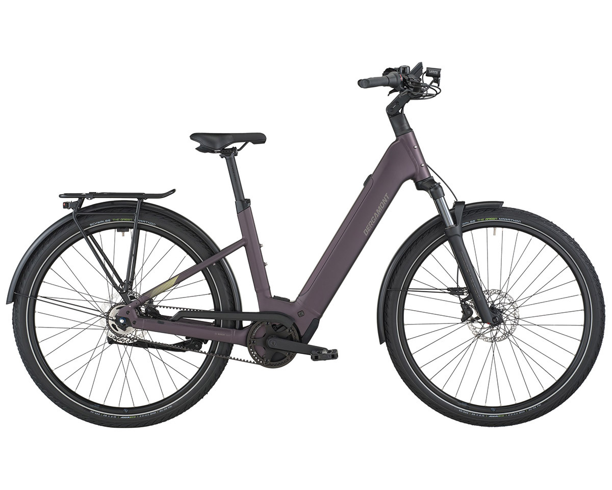 Vélo urbain/trekking électrique E-HORIZON TOUR 10 BELT WAVE Violet