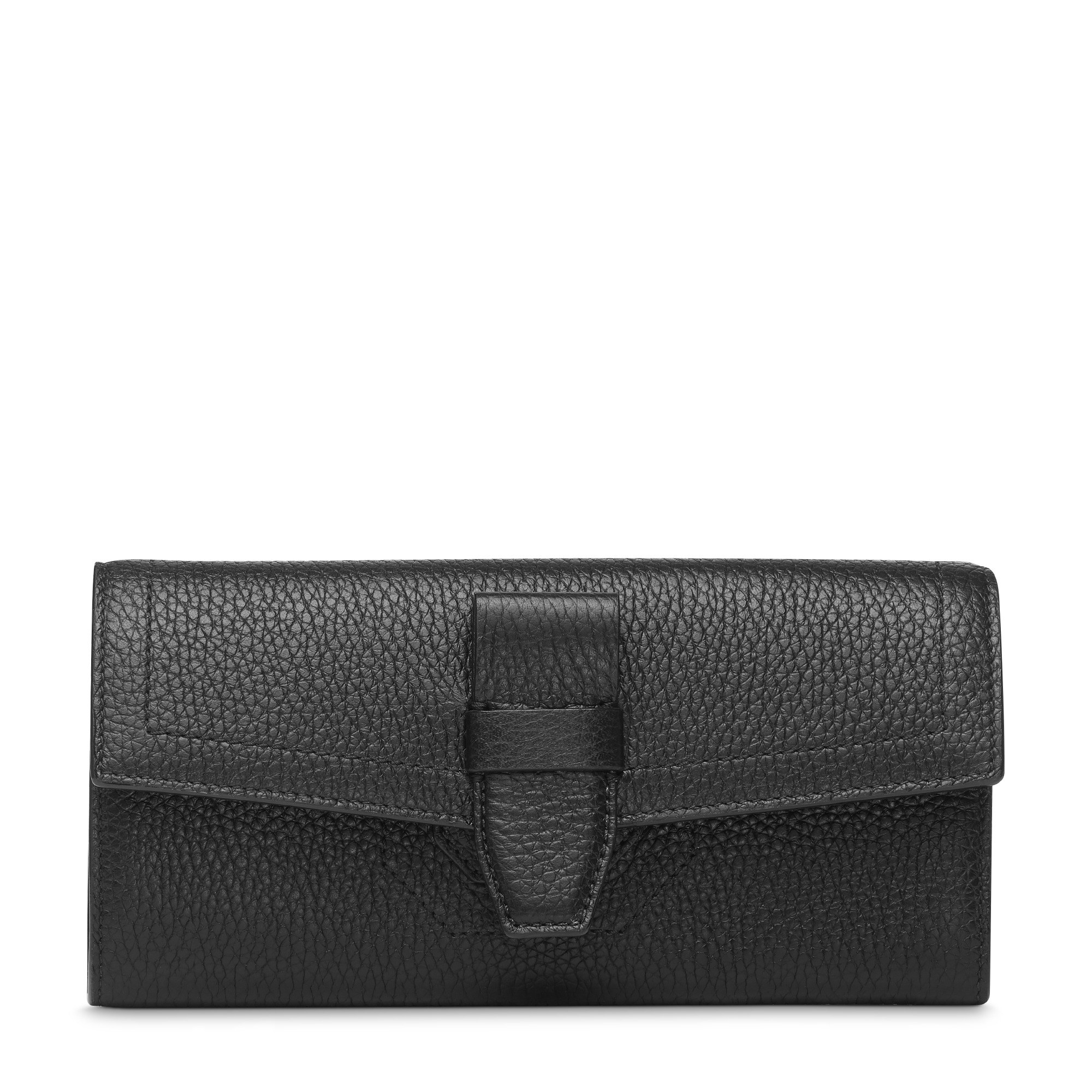 Neo Charlie de Lancel - Portefeuille slim rabat - Grand modèle - Noir